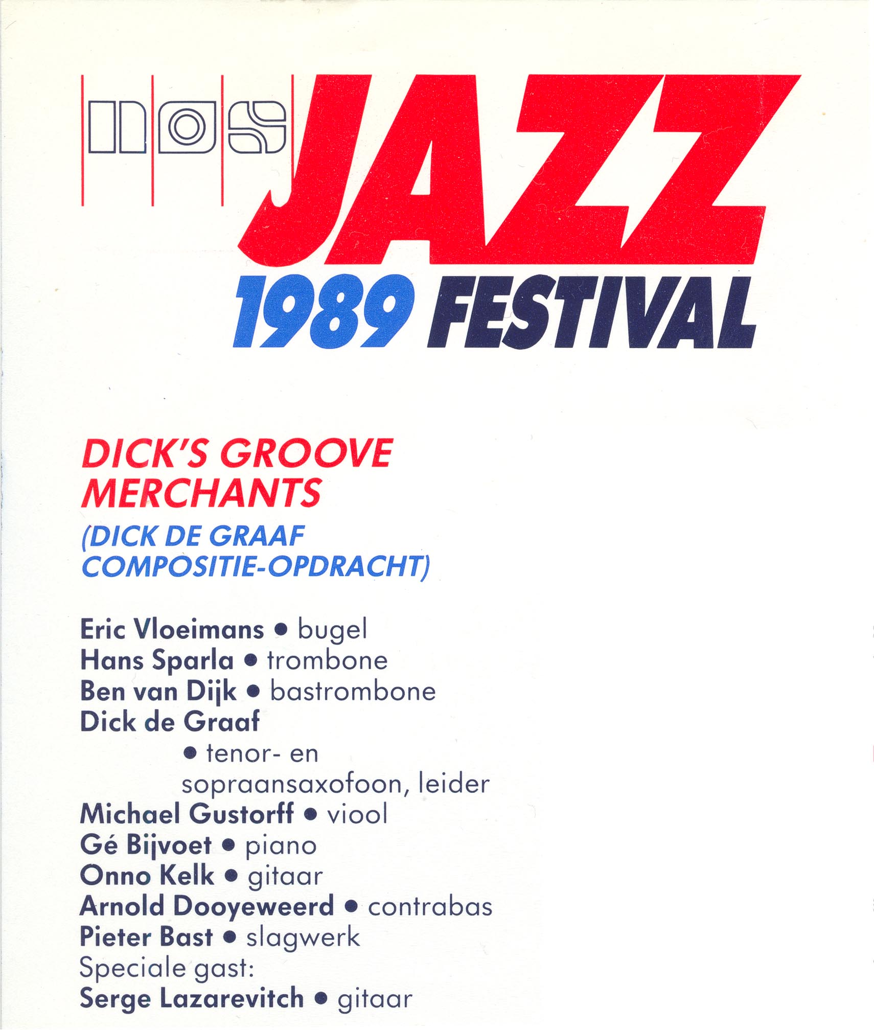 9) NOS Jazzfestival 1989